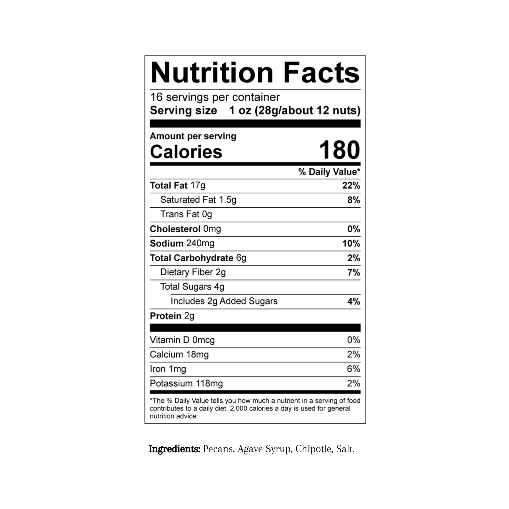 Sweet Chipotle 1 lb Bulk Bag