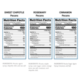 Mix Pack 8 – 3 Flavor - 8 Bags Total - 3 Rosemary, 3 Cinnamon, 2 Sweet Chipotle (3.5oz each)
