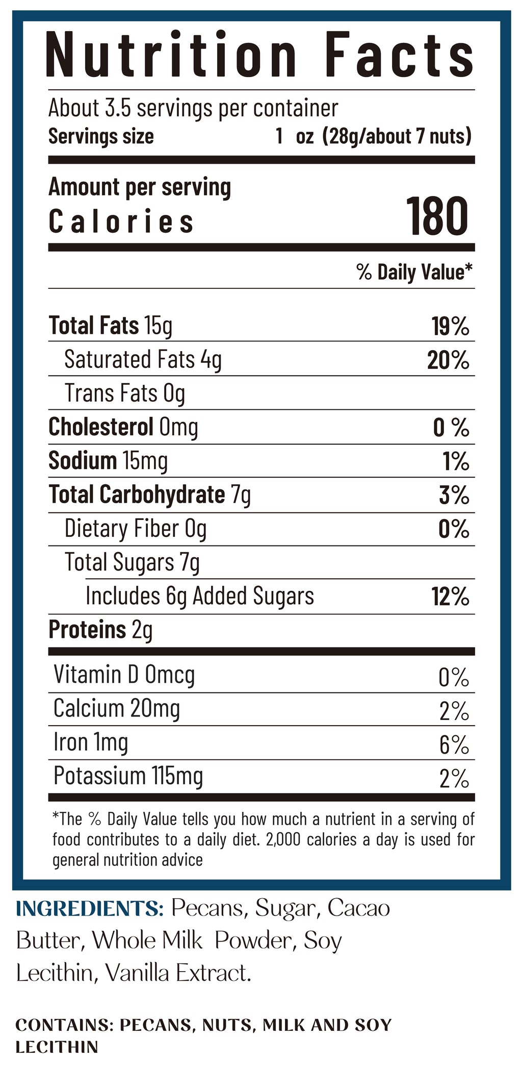 Chocolate 3.5oz/ 100g