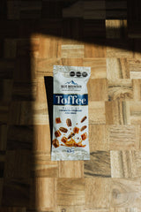 Blue Mountain Toffee package on a wooden surface